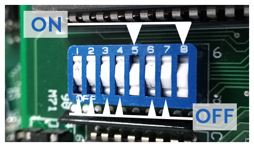 Setting a Push (Rocker) Dip Switch