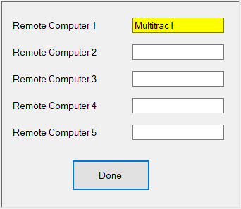 PostWash Remote Computer Input Page