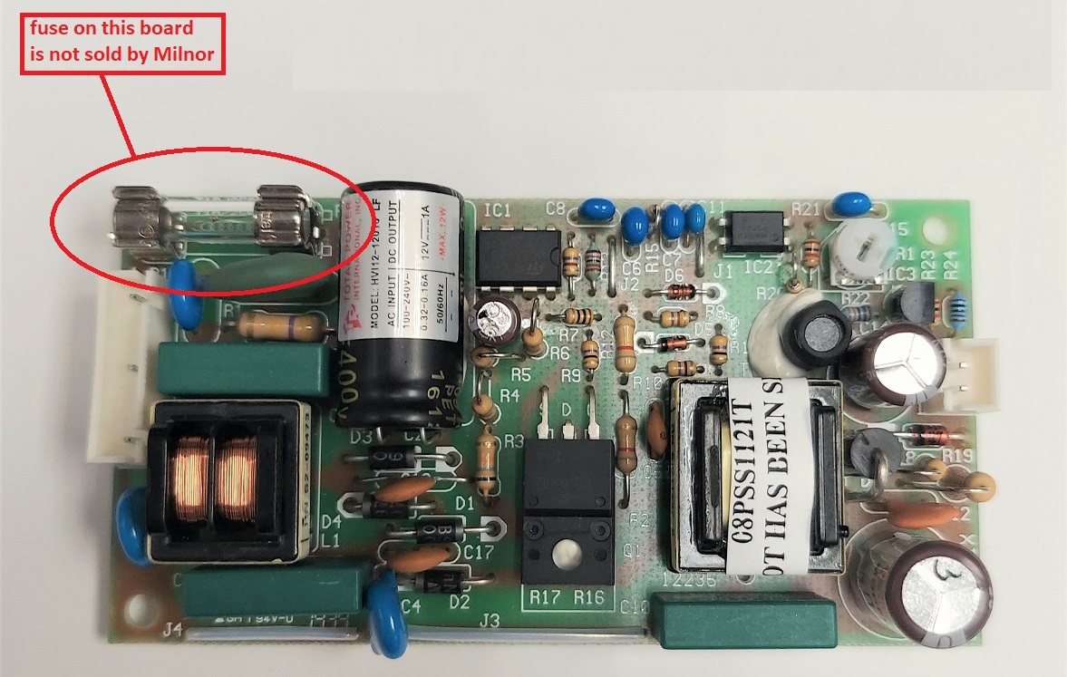 Milnor Article: Fuse part numbers by size and style