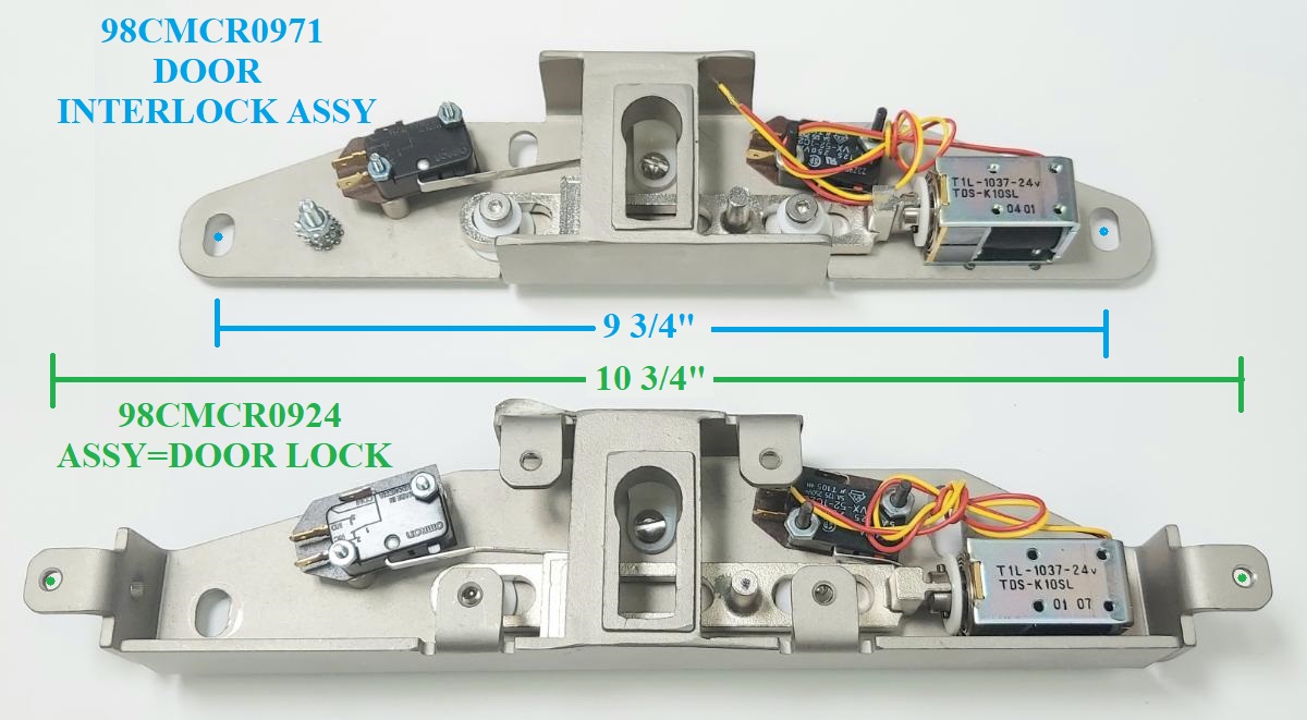 Milnor Article: ELECTRIC INTERLOCK ASSEMBLY PART NUMBERS WITH 