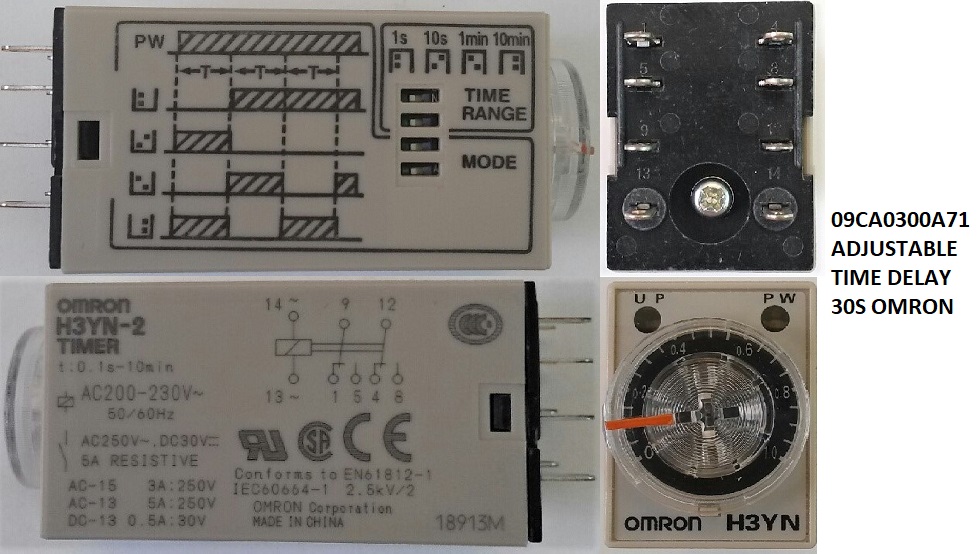 Milnor relay rail, 98CMCR1801 (CSVP), 09FF002F2H (EF71A/B), 09C024D71  (CRDC/L)