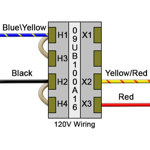 120V Wiring for 09UB100A16