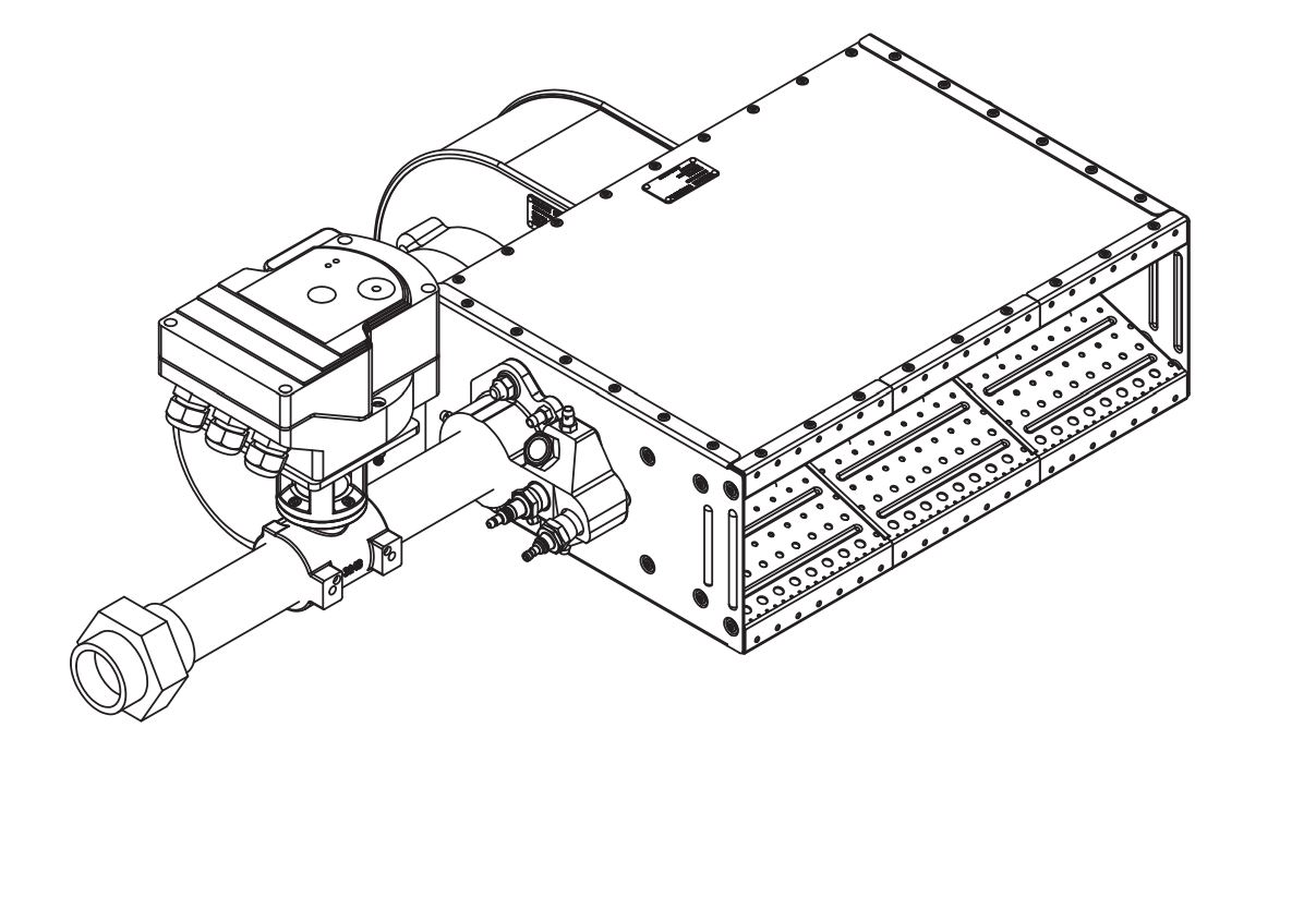 mechanical drawing of burner box