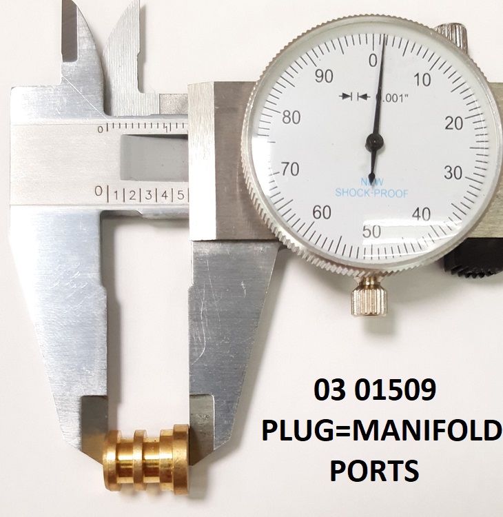 03 01509 PLUG=MANIFOLD PORTS