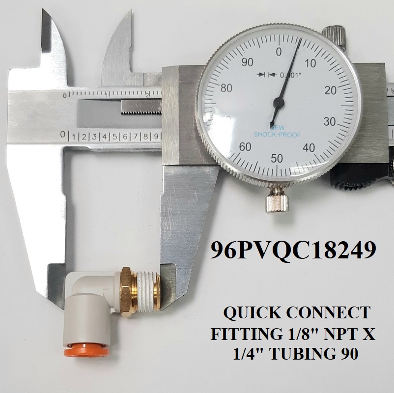 96PVQC18249  QUICK CONNECT FITTING TUBING 90 degree